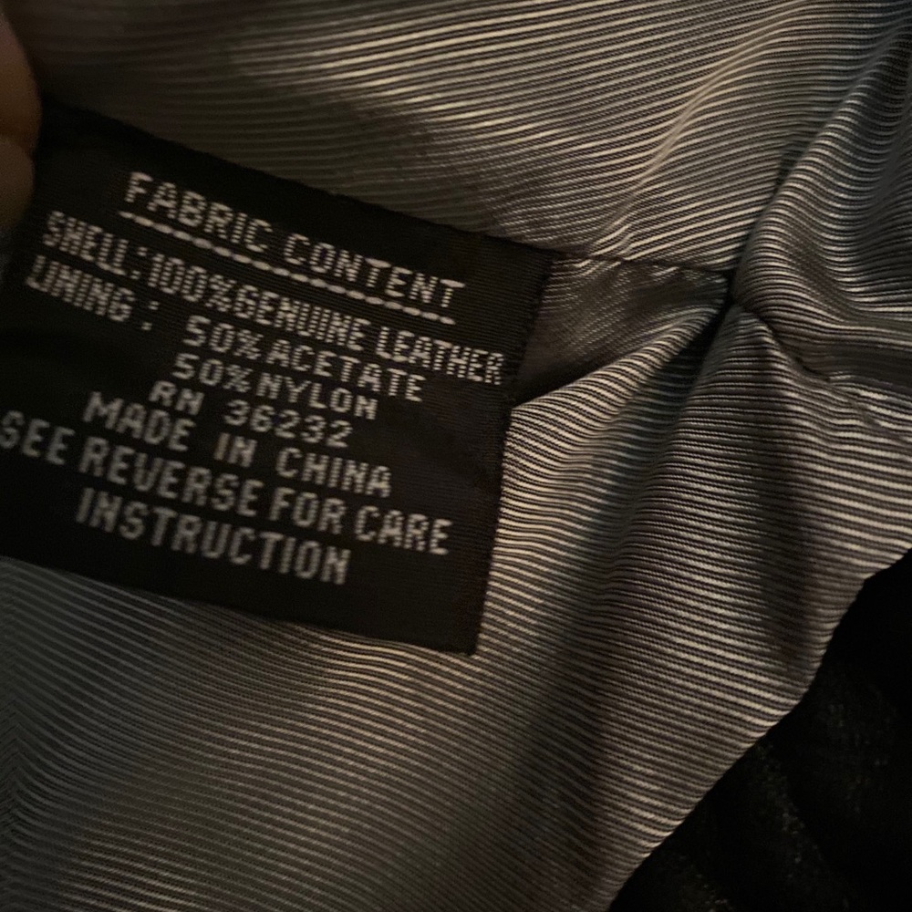 BLACK LEATHER JACKET - Picture 5 of 8